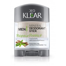 Минеральный дезодорант стик DEOKLEAR «Восстановление и Защита» c экстрактом корня солодки, серия для мужчин 